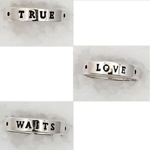 Silver 'True Love Waits' Ring Bob Siemon Designs Size 7